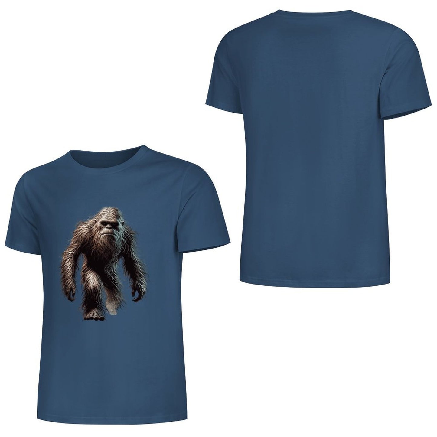 Bigfoot - Sasquatch Walking Short Sleeve Cotton T-Shirt