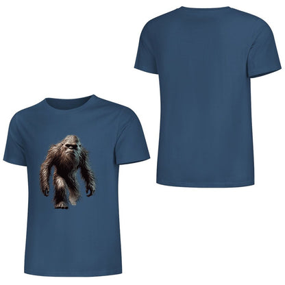 Bigfoot - Sasquatch Walking Short Sleeve Cotton T-Shirt