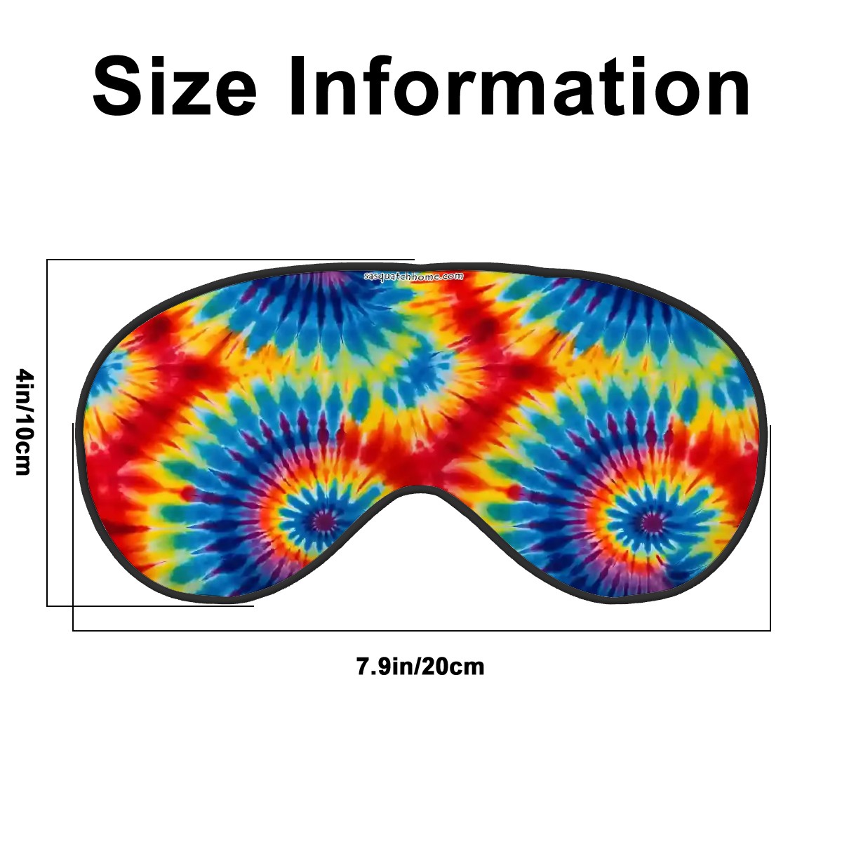 Tie Dye 2 Sided Soft Eye Sleep Mask – sleep aid, nap gear