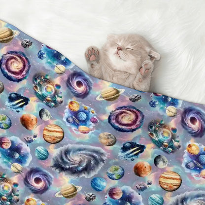 Outer Space, Fluffy, Soft Dog Blanket