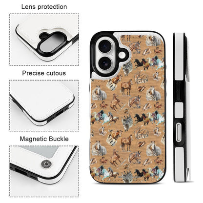 10 Alien Designs, iPhone 16 Faux Leather Wallet Case