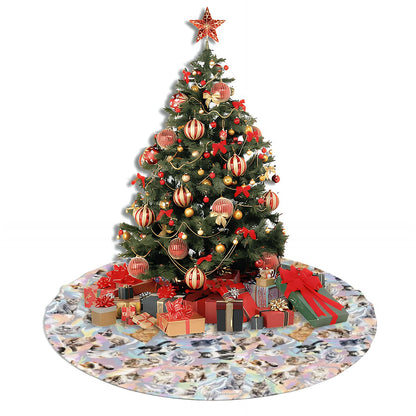 10 Animal Designs, Plush Christmas Tree Skirt