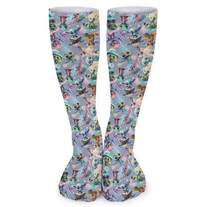 10 Animal Designs, 15.5 Inch Tube Socks