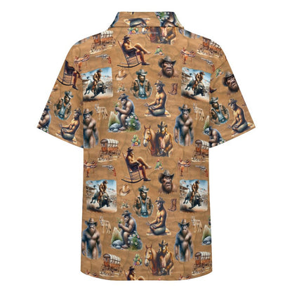10 Sasquatch Designs, Kids Button Down Polo Shirt