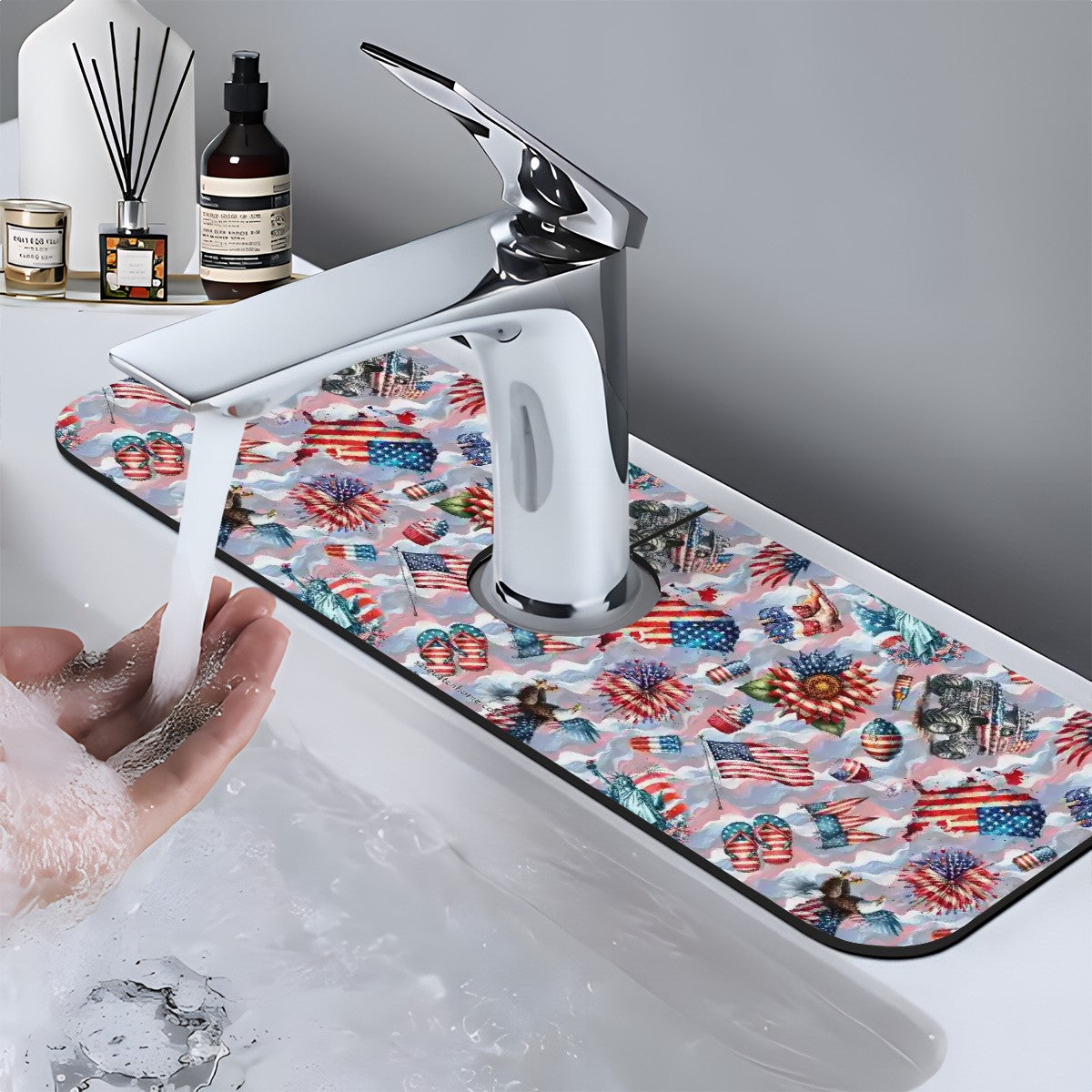 8 Patriot Designs, Faucet Mat