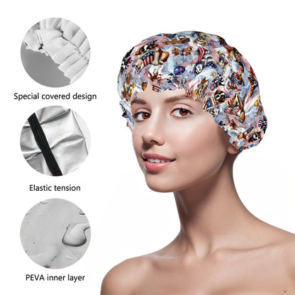 8 Patriot Designs, Reusable Shower Cap
