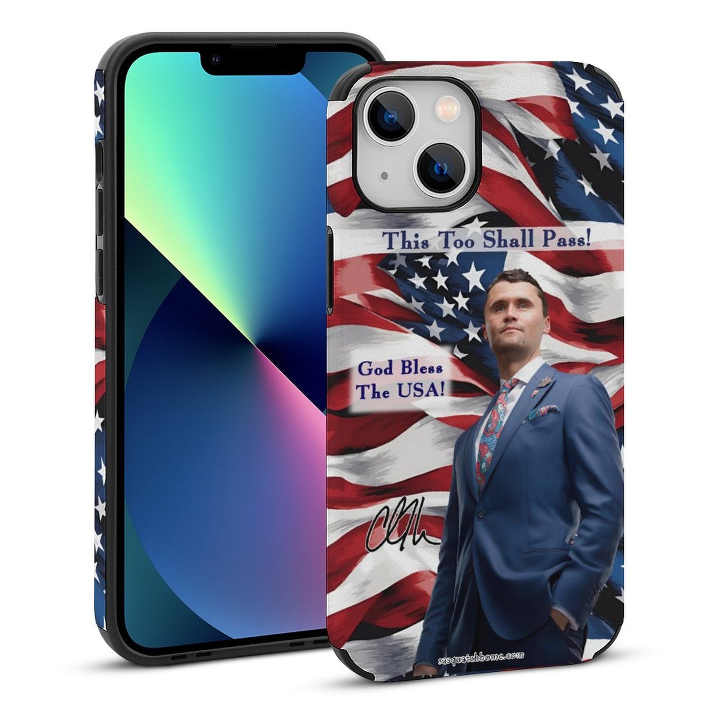 Charlie Kirk Memorial, Microfiber iPhone 13 Cases