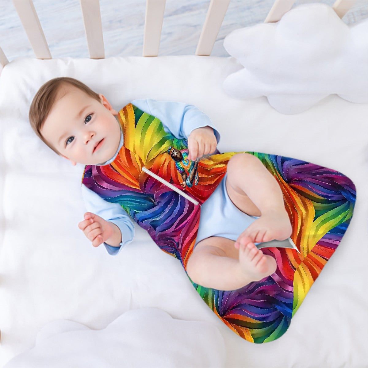 Sasquatch Rainbow Yoga, Sleeveless Baby Sleep Sack