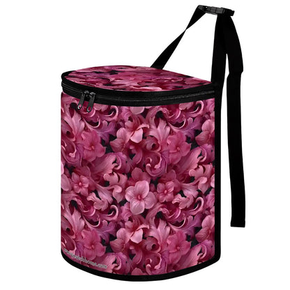 10 Flower Designs, Bucket-Shaped Car Trash Bag