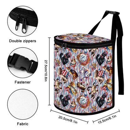 8 Patriot Designs, Bucket-Shaped Car Trash Bag