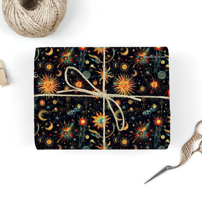 Astrology, 3 Pack Gift Wrapping Paper Sheets