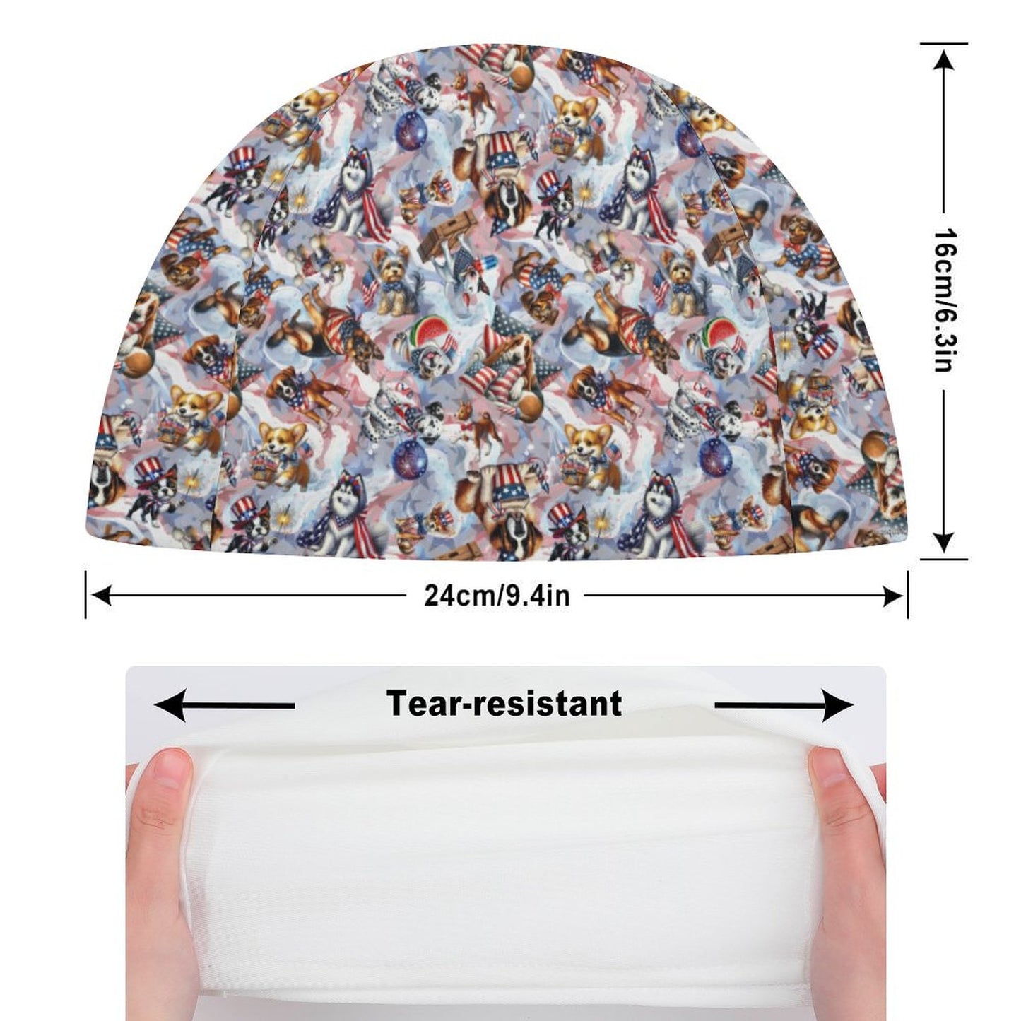 8 Patriot Designs, Adult Swimming Cap