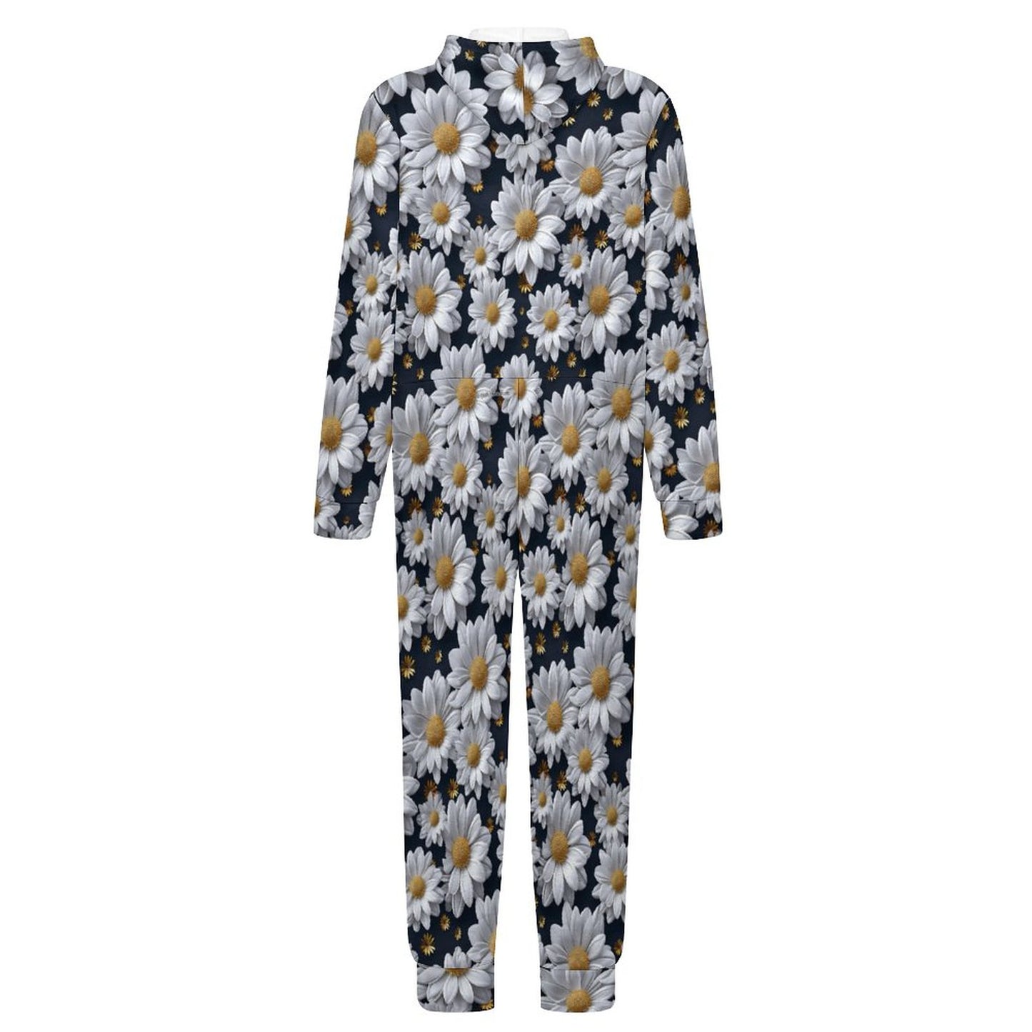 10 Flower Designs, Youth Flannel Footless Zip up Pajama Jumpsuit