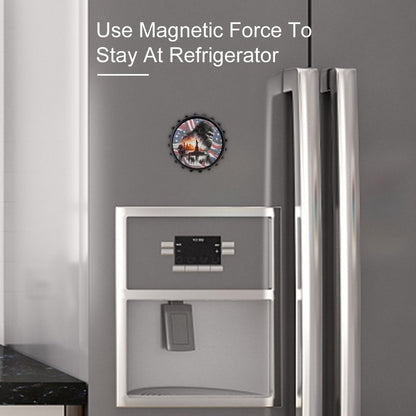 Patriot Bigfoot Sasquatch, 3” Magnetic Can Opener / Coaster / Fridge Decor