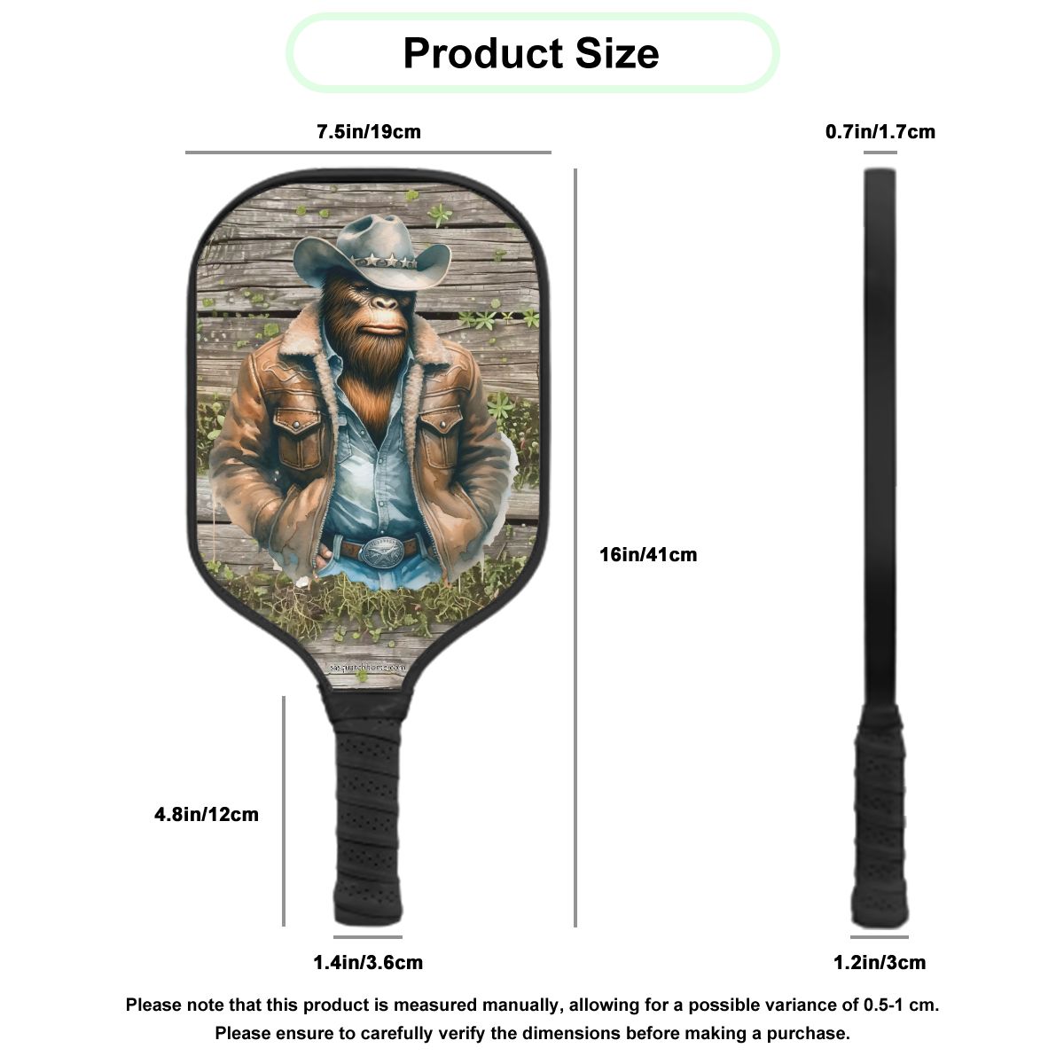 Cowboy Bigfoot Pickleball Paddle