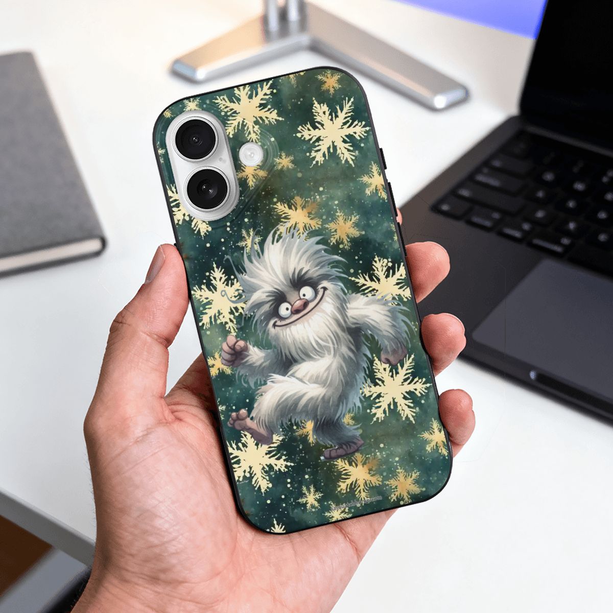Silly Yeti Dancing, iPhone 17 TPU Black Phone Case