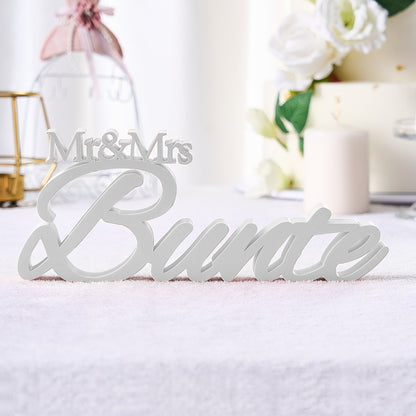 z Personalized 3D Print With Your Last Name, Mr & Mrs Family Name Wedding Decor Gifts
