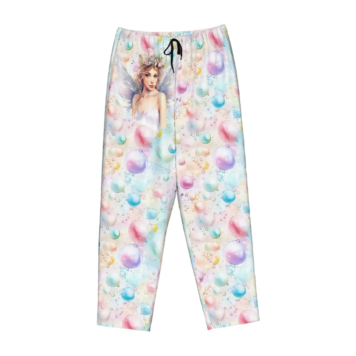 Fairy on Bubbles, Women’s Pajama Pants with Pockets