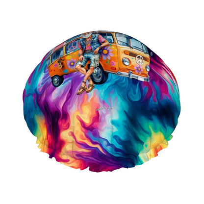 Hippie Man & Hippie Van, Reusable Shower Cap