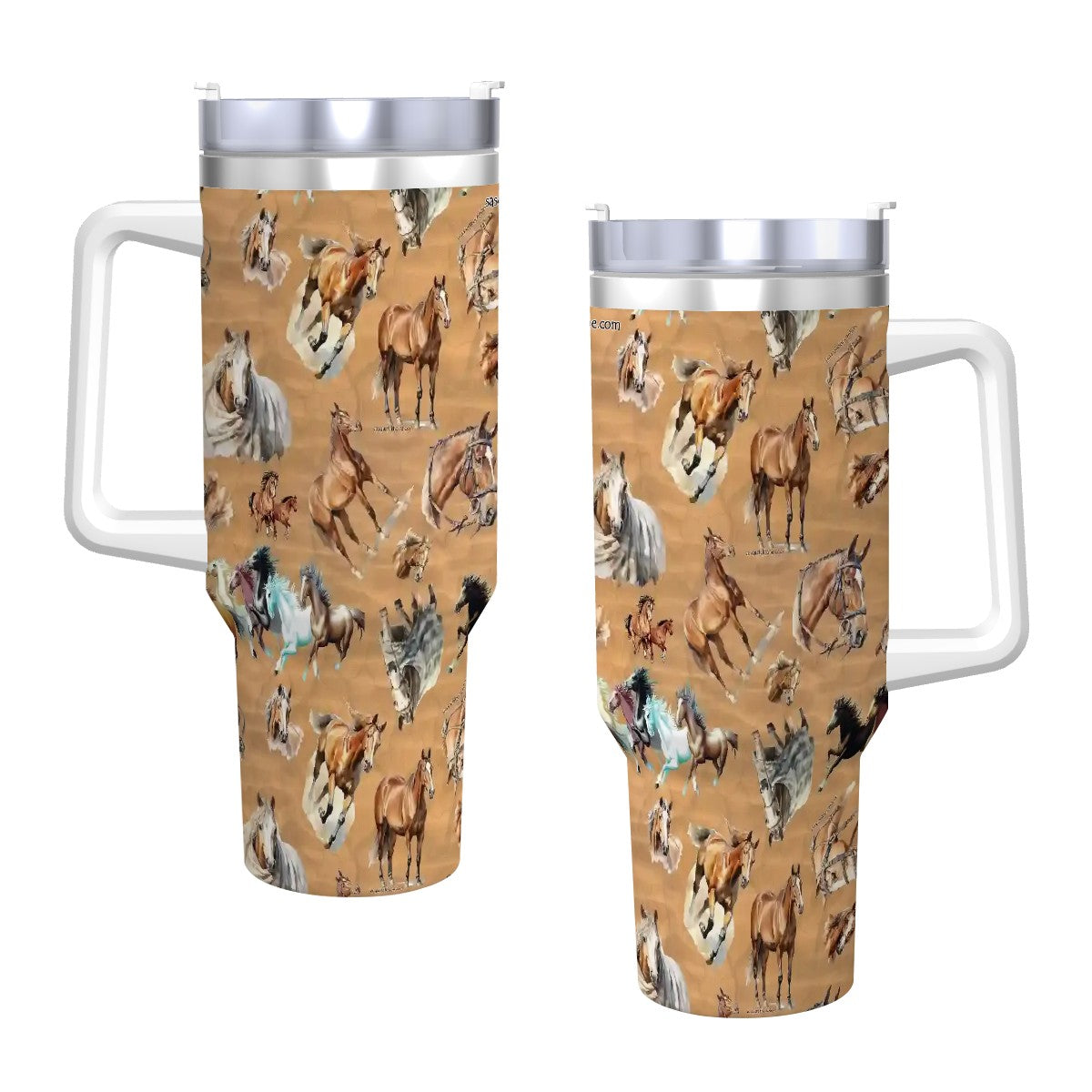 Animal (pet) Themed 40 oz Travel Coffee Mug with a Straw