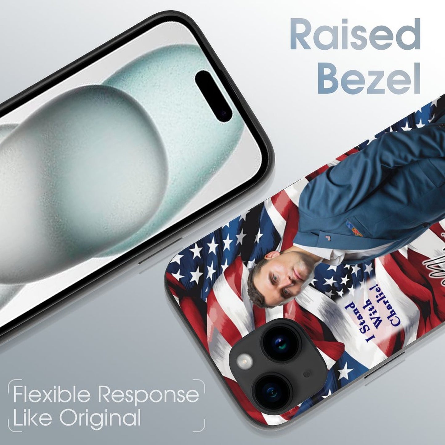 Charlie Kirk Memorial, TPU Apple iPhone 15 Series Case