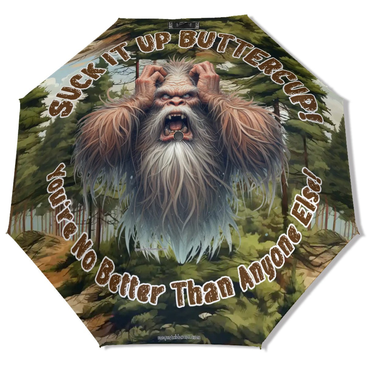 Sasquatch / Bigfoot Designs 38” UV Protection, Water Wicking Umbrella