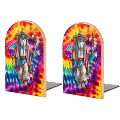 Hippie Dude, Wood Bookends