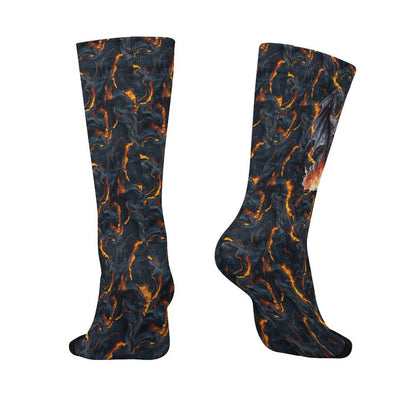 Fire Dragon, Children’s Polyester Socks