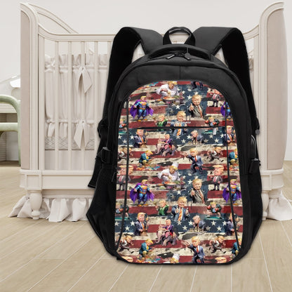 20 Donald Trump Designs, Large Capacity, Oxford Travel, Laptop Bag with USB Charger