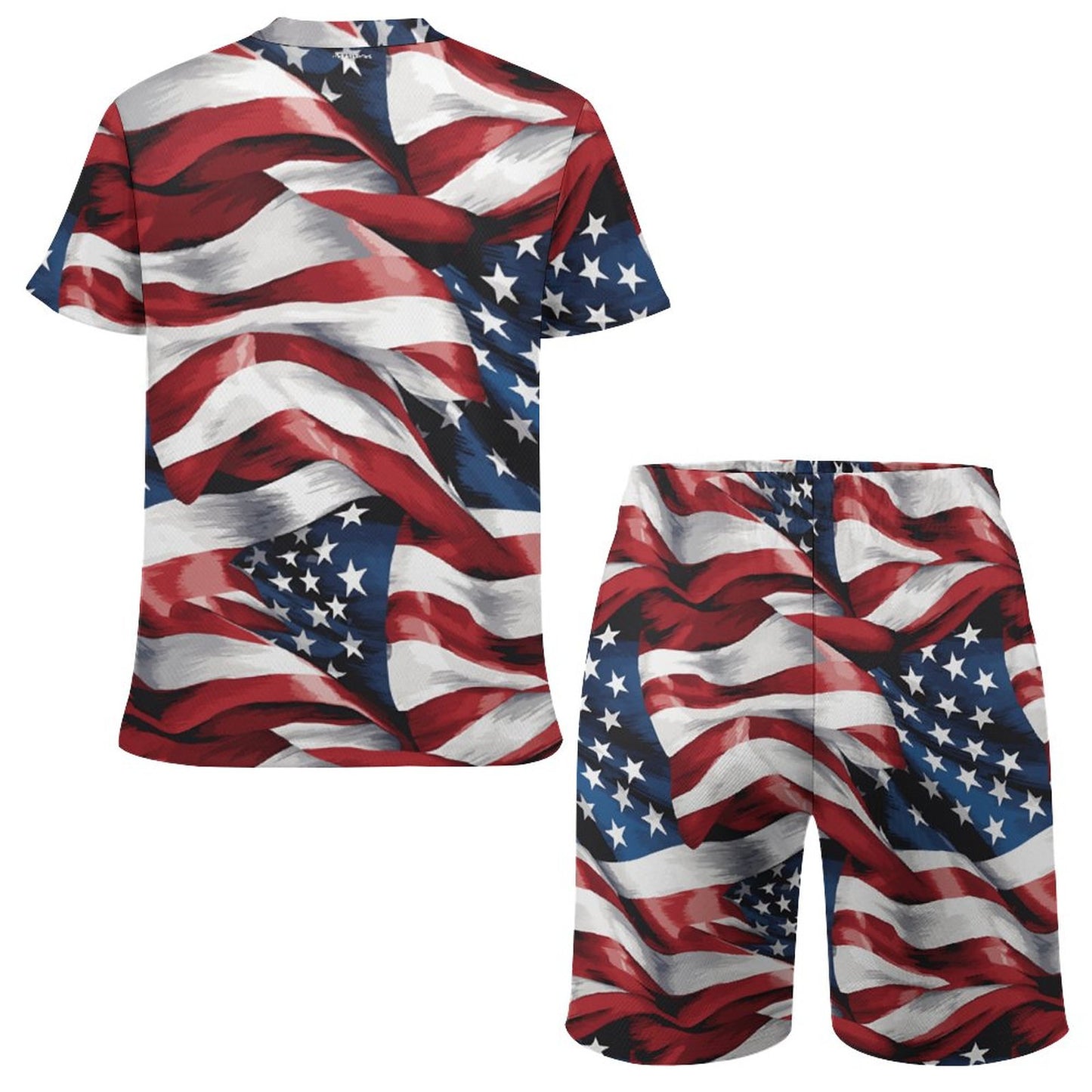 Patriot Bigfoot, Sasquatch, Children's T-shirt & Shorts Set