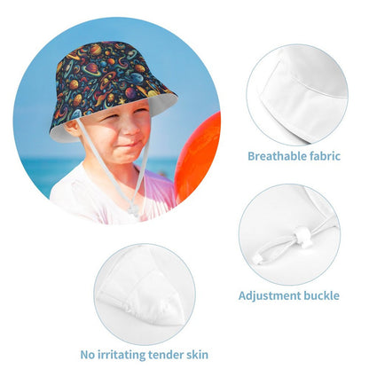 12 Galaxy / Outer Space Designs, Kid’s Bucket Hat