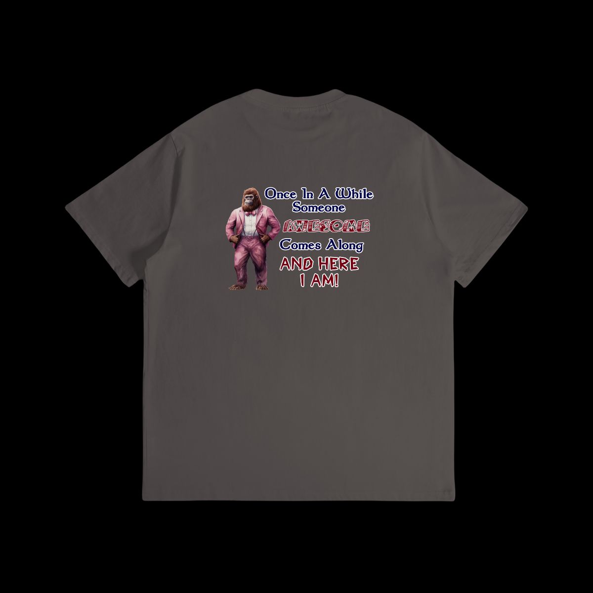 Sarcastic Sasquatch / Bigfoot Short Sleeve T-shirt , 180GSM Cotton