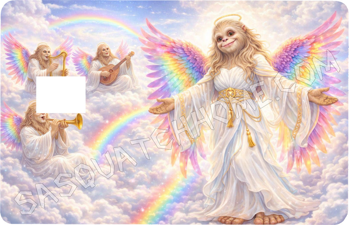 Durable Bigfoot 46 Vinyl Credit Debit Card Skin Cover - Angel Bigfoot 1