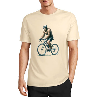 Bigfoot - Sasquatch Bicycle Short Sleeve Cotton T-Shirt