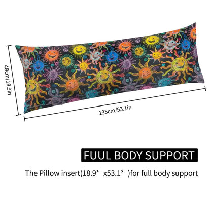 Child Crayon Sunshine, Long Body Pillow Case