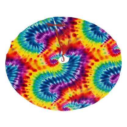 19 Tie Dye Designs, Plush Christmas Tree Skirt – 3 Sizes