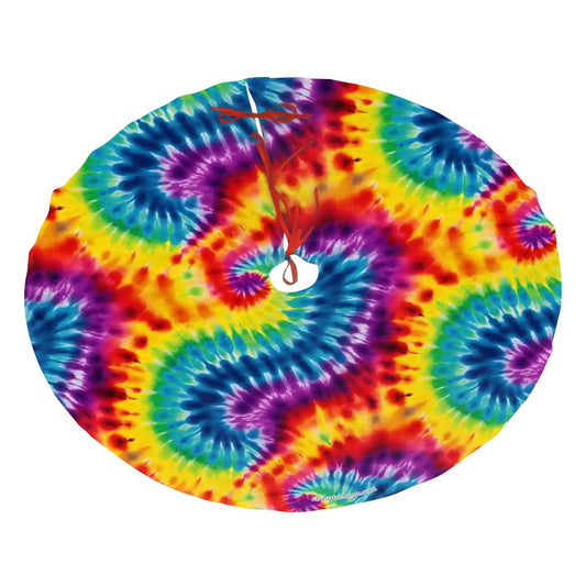 19 Tie Dye Designs, Plush Christmas Tree Skirt – 3 Sizes