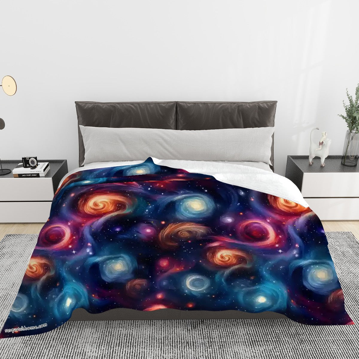 12 Galaxy / Outer Space Designs, Soft Flannel Blanket