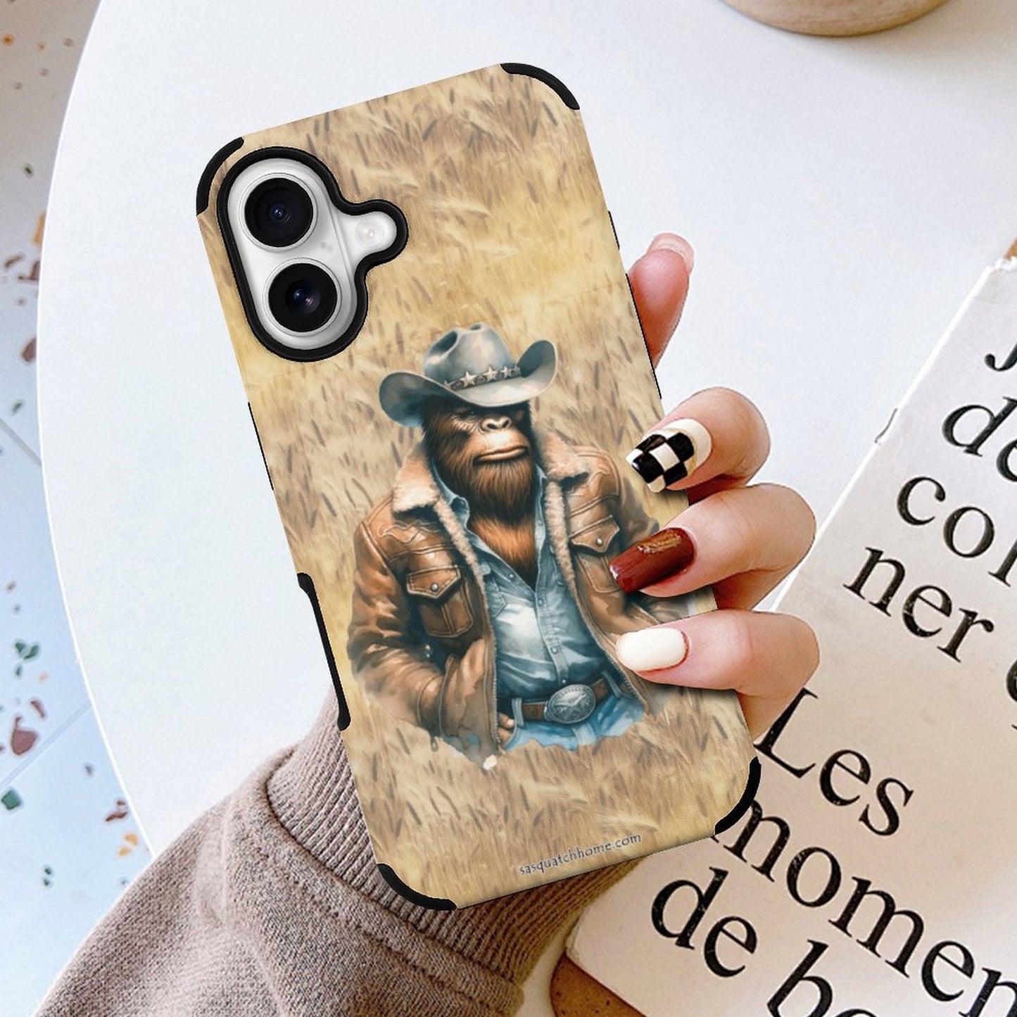 Bigfoot / Sasquatch Cowboy, Microfiber iPhone 16 Cases