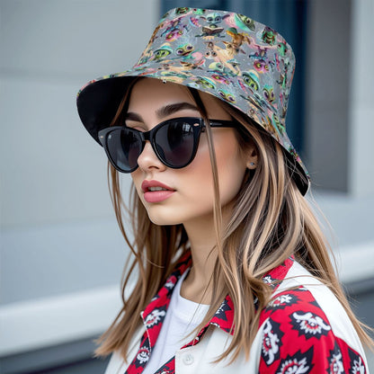 6 Alien Designs, Adult Bucket Hat