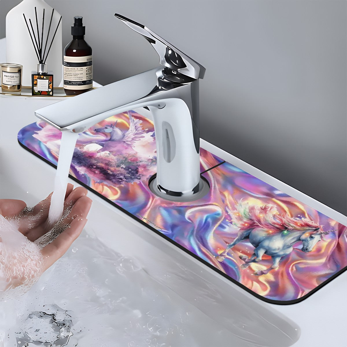 Unicorn Themed, Faucet Mat