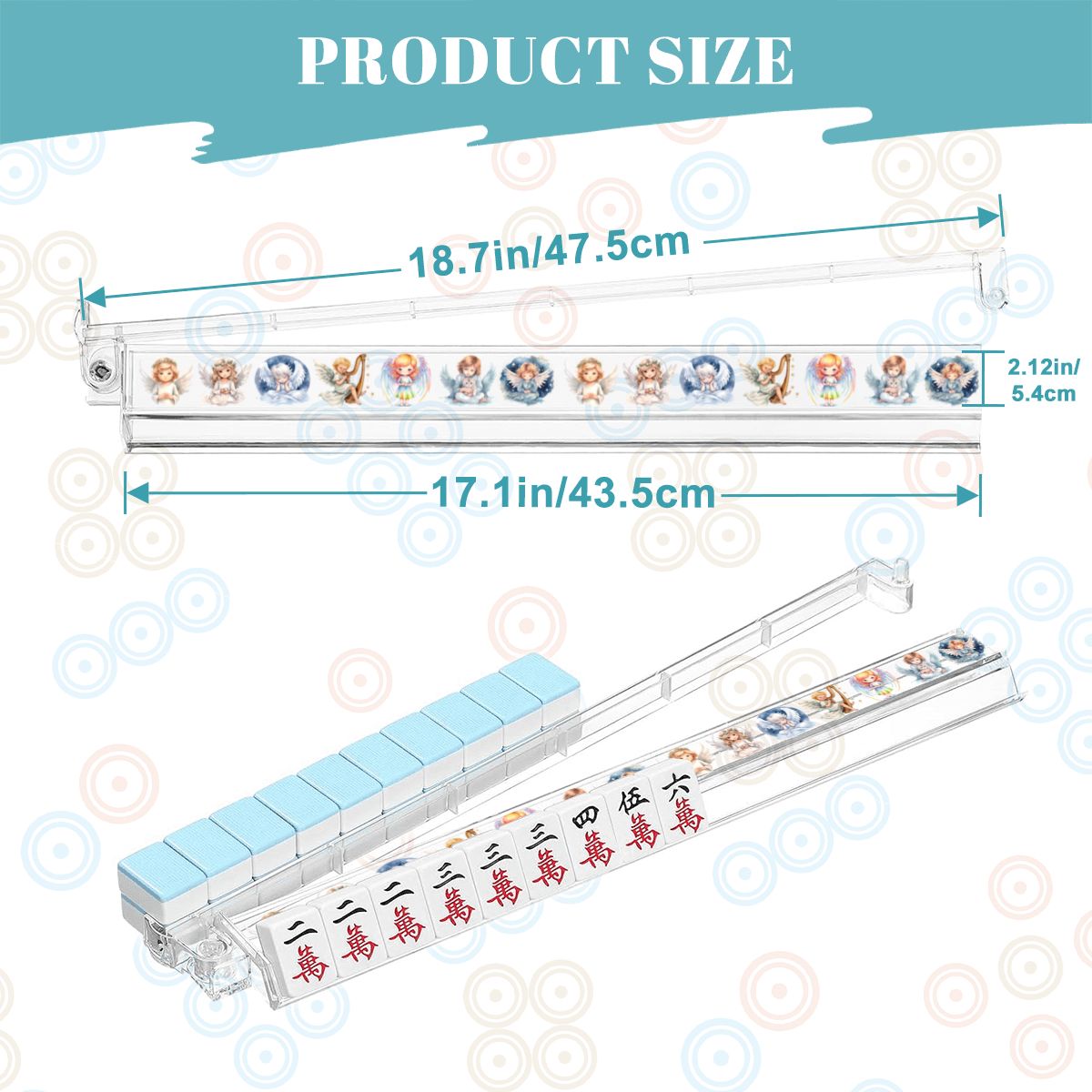 Fairy / Angel Designs, 4 Artistic Mahjong Tile Pusher Racks