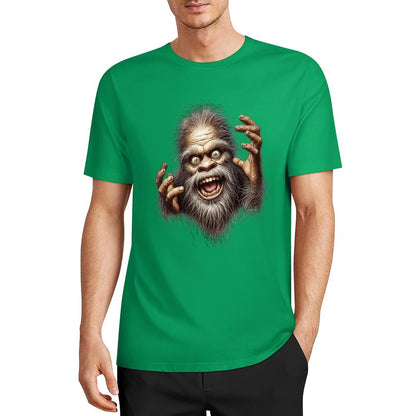Bigfoot - Sasquatch Crazy Hands Short Sleeve Cotton T-Shirt