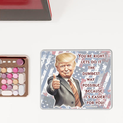 Donald Trump, MAGA, Mouse Pad with Rubber Lock Edge – 4 Sizes