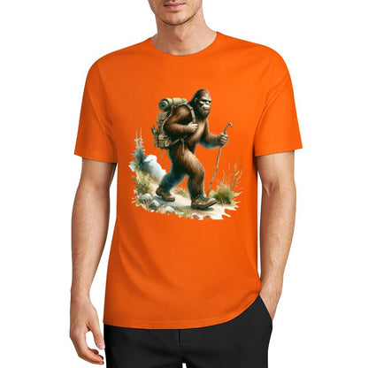 Bigfoot - Sasquatch Hiking Short Sleeve Cotton T-Shirt