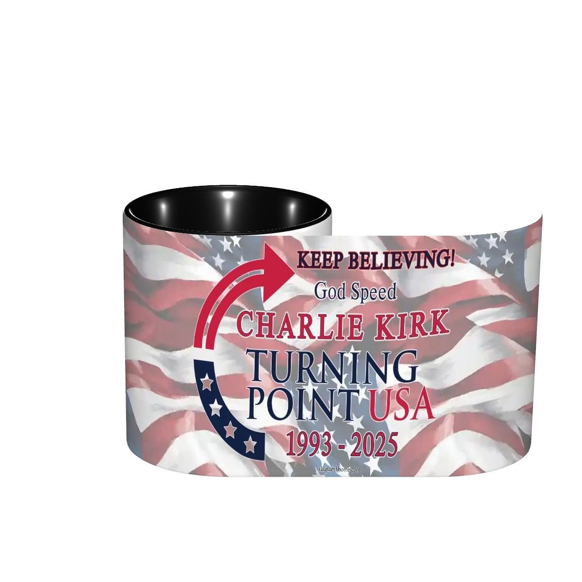 Charlie Kirk Memorial, Standard Colorful Coffee Mug (11oz) (Made in USA)