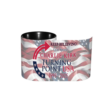 Charlie Kirk Memorial, Standard Colorful Coffee Mug (11oz) (Made in USA)