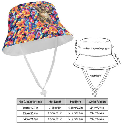 Hawaiian Bigfoot, Sasquatch, Kid’s Bucket Hat