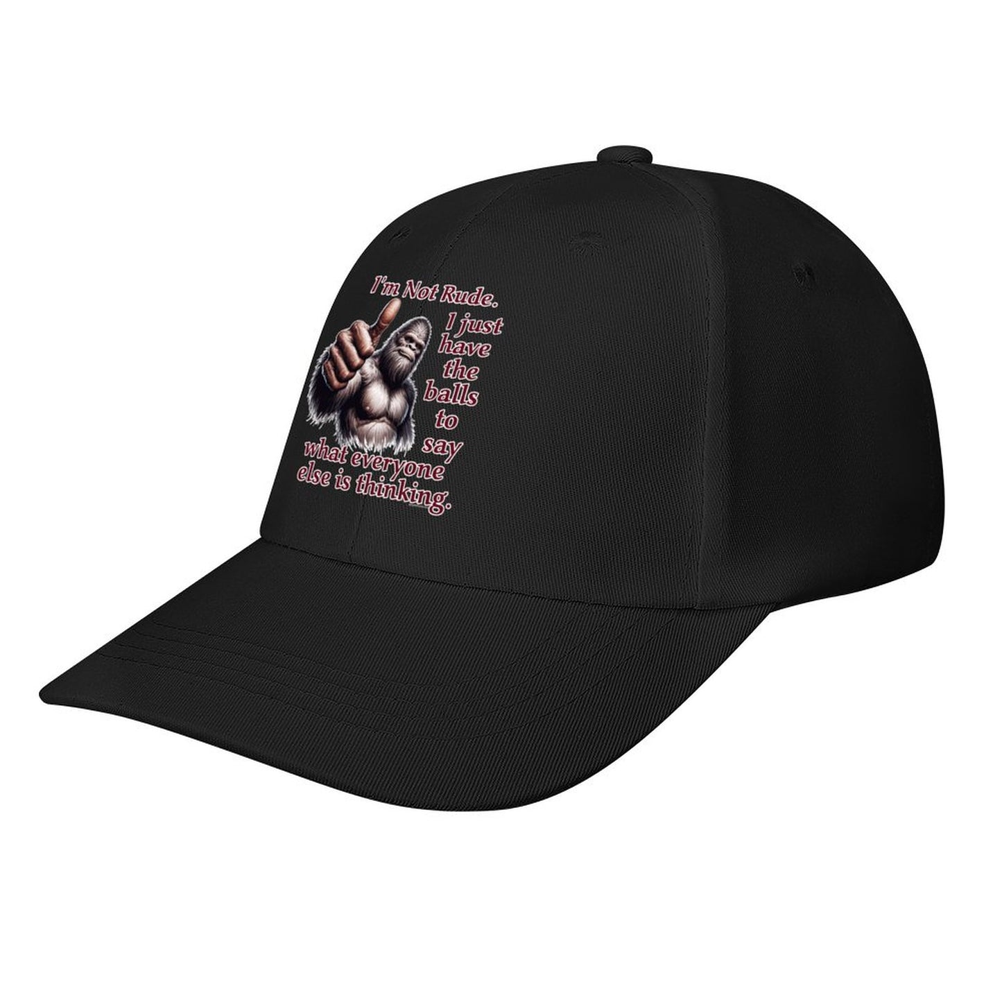Bigfoot / Sasquatch “I'm not rude..", Baseball Cap – 8 Colors