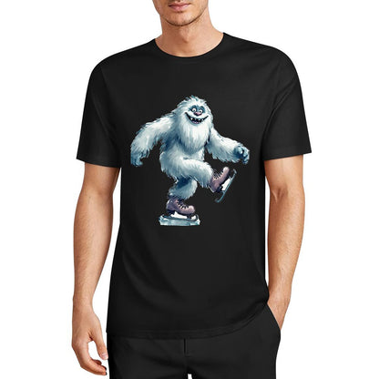 Bigfoot - Sasquatch Yeti Skate, Short Sleeve Cotton T-Shirt
